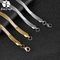 【DT】hot！ Flat Necklace Filmy Snake Chain Men Jewelry Length Choker Clavicle