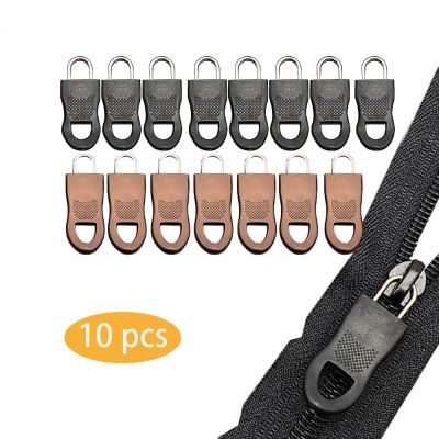 10PCS Replacement Zipper Pull Puller End Fit Rope Tag Clothing Zip Fixer Broken Buckle Zip Cord Tab Bag Suitcase Backpack Tent
