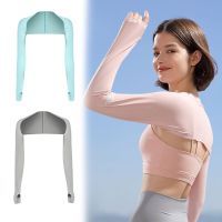 Ultra-thin One-piece Ultra-thin Shawl Arm Sleeves Ice Silk Long Gloves Breathable Sun Protection Anti UV Hand Cover Outdoor