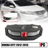 กระจังหน้า หน้ากระจัง แต่งตาข่าย โลโก้ HONDA รุ่น ฮอนด้า ซิตตี้ HONDA CITY ปี 2012 - 2013 สีดำด้าน 1 ชิ้น