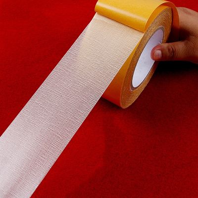 ☑┇ Strong Fixation Of Double Sided Cloth Base Tape Translucent Mesh Waterproof Super Traceless High Viscosity Carpet Adhesive