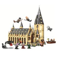 DIY Harry Potter Hogwarts Great Hall Magic World buildingblock รุ่นผู้ใหญ่เด็กปริศนาประกอบของเล่นของขวัญ