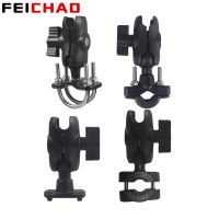 ✜○ Camera Motorcycle Handlebar Mount 1 inch Ball Double Socket Arm Bike Bicycle Mirror Holder Clamp U Clip Base Combo Set for GoPro