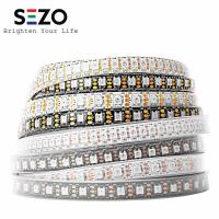 WS2812B RGB Led Light Strip Magic Color WS2812 30 60 74 96 100 144 LEDs Addressable Individually 1m 2m 4m 5m Black White PCB 5V