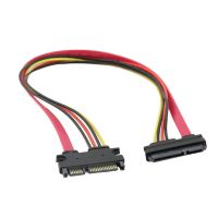 สายสายต่อ Sata 22ขาตัวผู้เป็นตัวเมีย Sata 3 Iii 6กิกะไบต์/วินาที22พินตัวผู้เป็นตัวเมีย715พิน Sata Data Hdd Power