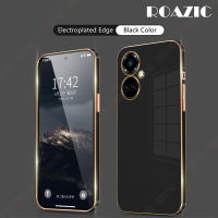 ROAZIC สำหรับ Tecno Camon 19 /Camon 19 Pro/camon 19 Pro 5กรัมโทรศัพท์กรณีตรง E Lectroplate ขอบปลอกซิลิโคนอ่อนนุ่มเต็มปกคุ้มครองหรูหราปกหลัง