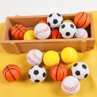 【YF】✈✟  8Pcs 4CM Basketball Football Tennis Rubber Bouncy Balls for Kids Boy Birthday Favors Goodie Gifts Pinata Filler