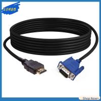 LONGB 1-5m ร้อน ดิจิทัล 1080P ชายไปชาย สายแปลง AV HDMI เข้ากันได้กับตัวแปลง VGA เอาต์พุตการแสดงผล