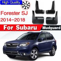 สำหรับ Subaru Forester SJ 2014-2018ชุดบังโคลนรถยนต์ S แผ่นกันโคลนล้อรถยนต์บังโคลนกันแดดบังโคลนด้านหน้าด้านหลัง2015 2016 2017