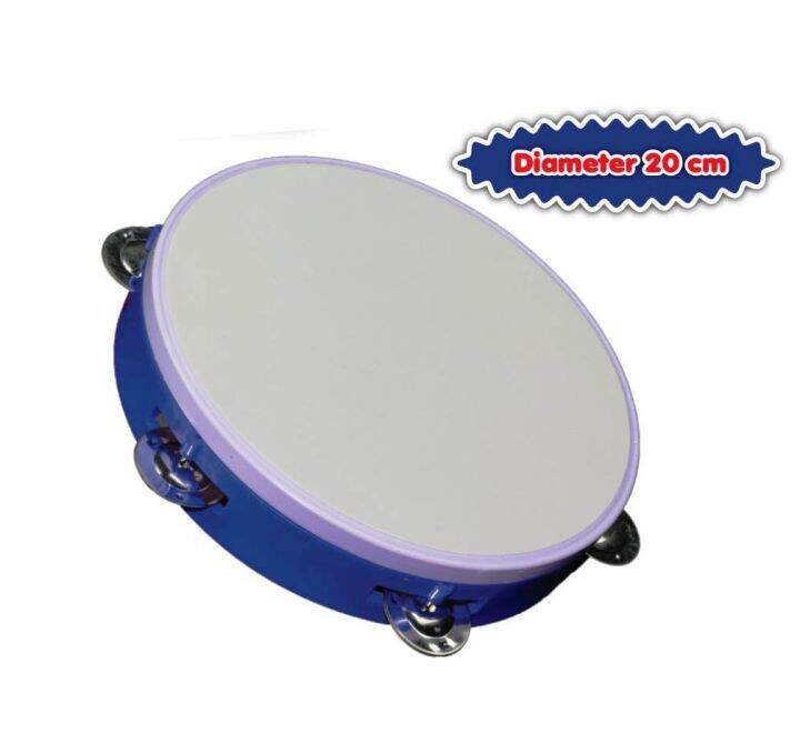 TAMBOURINE PLASTIK SKIN/ TAMBORIN PLASTIK 20CM (READY STOCK) ALATALAT