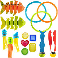 15 Pcs Pool Diving Toy Set With Carrying Bag For Kids Summer Fun - Sinking Diving Toys For Underwater Pool Swimming Outdoor Game