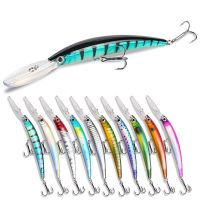 XY-118 15.3 cm 16g Minnow Diving Luya Fishing Lure Bait Big Tongue  Hard Swimbait Hook Freshwater Sea Ring Bead Simulation BaitLures Baits