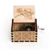 Wooden Hand Cranked Music Box Antique Carved Music Box Spirited Away Zelda Music Box Birthday Gift Home Decoration