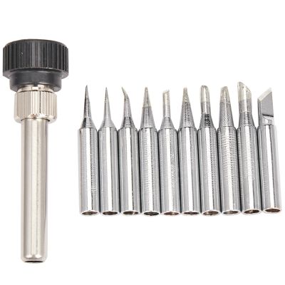 11PC/Lot 900M-T Soldering Iron Tips Welding Tip 900M-T-I/B/K/1.2D/1.6D/2.4D/3.2D/2C/3C/4C Heating elements Soldering Tips