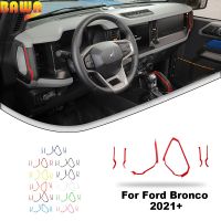 BAWA สติ๊กเกอร์แปะตกแต่งมือจับควบคุมส่วนกลางสำหรับ Ford Bronco 2021 2022อุปกรณ์เสริมป้องกันรถยนต์ภายใน