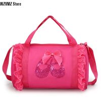 WZVMZ Store NALLCHEER Dance bag new childrens one-shoulder dance backpack Latin ballet bag girl princess dance bag