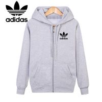 ☾ (พร้อมส่ง)ADIDAS เสื้อกันหนาวแขนยาว มีฮู้ด ทรงหลวม ขนาดใหญ่ M-5XL (45-115 กก.) แฟชั่นสําหรับผู้ชาย และผู้หญิง