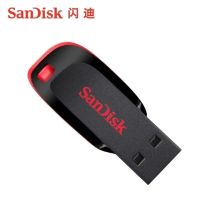 SanDisk cz50 16g u จาน 32g Cool Blade Mini Ultra-Thin เข้ารหัสแฟลชไดรฟ์ USB ส่วนบุคคลที่สร้างสรรค์ รถ u จานแท้ 2023