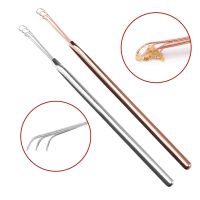 (Stream woman)1ชิ้นหูเครื่องมือสแตนเลสสีเงิน Earpick ขี้ผึ้ง Remover Curette ทำความสะอาดเครื่องมือการดูแลสุขภาพหูเลือกจับการออกแบบ