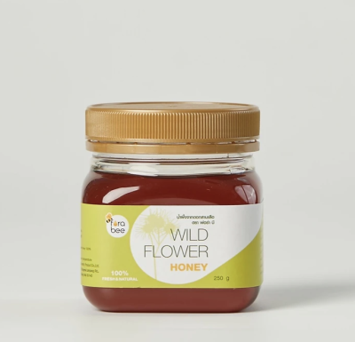 0116 น้ำผึ้งดอกสาบเสือ ตราฟอร่า บี ขนาด 250 กรัม/Wild Flower Honey 250 g (EXP 02/25) #สมุนไพร #อาหารเสริม #อาหารเพื่อสุขภาพ #น้ำผึ้ง #สาบเสือ #สุขภาพ