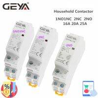 GEYA Din Rail คอนแทคแบบโมดูลาร์2P 16A 20A 25A 1NO1NC 2NO 50/60Hz