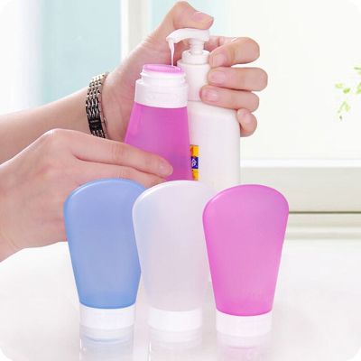 【CW】 1PC Silicone Refillable Bottles Set Outdoor Shampoo Gel