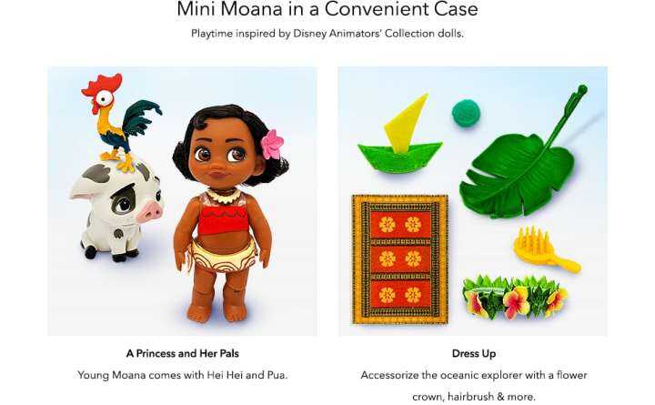 นำเข้า-disney-moana-animators-collection-mini-doll-play-set-5-inches-ราคา-990-บาท