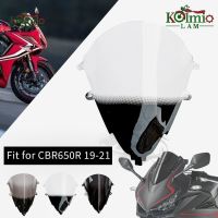 เหมาะสำหรับฮอนด้า2019-2022 CBR650R CBR 650R อุปกรณ์เสริมรถจักรยานยนต์กระจกกระจกรถยนต์กันลมหน้าจอ2021 2020