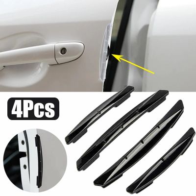 4pcs Car Door Edge Guards Stickers Scratch Protector Strip Anti-Collision Crash Barriers Car Door Protection Accessories
