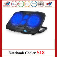 Đế tản nhiệt laptop, Đế tản nhiệt S18 COOLER 4 quạt mạnh mẽ, ổn định