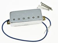 KAISH Chrome LP Guitar Mini Humbucker Bridge Pickup 6.5K Ceramic Pickups for LP