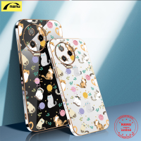 【นาโน】เคสสำหรับ Infinix Smart 4 4C 6 HD Plus Zero 20 5G X Neo Pro เคสคู่เนื้อนิ่มมีลายแมวขนนุ่มบางเฉียบ