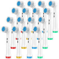 16Pcs ใช้งานร่วมกับ un OralB หัวแปรงสีฟันไฟฟ้า3709D1237563757 OralB เปลี่ยน D100