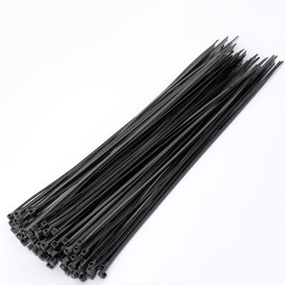 Self-locking plastic nylon cable tie 100 pieces black 4x300 cable tie fastening ring 3x200 industrial cable tie cable tie set