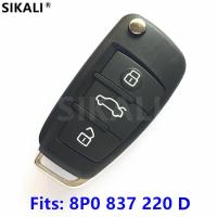 【❉HOT SALE❉】 qiukekang81481 Kunci Remote Mobil Sikali สำหรับ Audi A3 S3 A4 S4 Tt 434Mhz 8p0 8p0837220d 837 220 D 220d 2005 2006 2007 2008 2009 2010 2011 2012