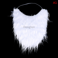 Donglon Party Performance props Santa claus เคราสีขาวปลอมเคราตั้ง Xmas PARTY Decor