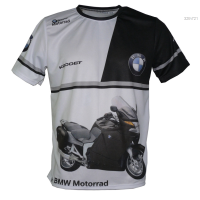 Summer K1300s Motorcycle Sports 2023 Motorcycle K1200S Printed T-shirt, Silver, Suitable for BMW Bike Fans fashion versatile t-shirt