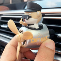 72KM Shiba Inu Pilot Car Air Freshener Air Outlet อุปกรณ์แต่งกลิ่นใบพัดน้ำหอมอุปกรณ์ตกแต่งภายในเครื่องกระจายน้ำหอม