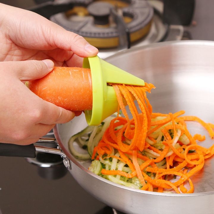 kitchen-gadget-funnel-vegetable-radish-cutter-shred-spiral-device