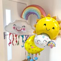 Large Balloon Rainbow Cloud Sun Aluminum Foil Balloon Birthday Party Wedding Decoration Aluminum Foil Balloon Baby Shower Balloons