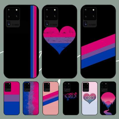 Bisexual flag Art Phone Case For Samsung Galaxy A11 A12 A20 A21 A73 A80 A91 s E Shell Phone Cases