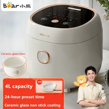 Bear 1.6L Rice Cooker Mini Portable Electric Cooker Multi-functional 220V  Household Kitchen Appliance 22min Quick Cooking