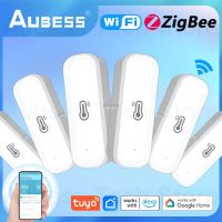 AUBESS Tuya Zigbeewifi อุณหภูมิความชื้น Sensor Home เชื่อมต่อเครื่องวัดอุณหภูมิใช้งานร่วมกับ Smart Life Alexa Assistant