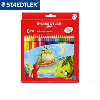 STAEDTLER LUNA 136สี C24 C12ชุดดินสอสีที่เหลาดินสอสดใสและมีสีสันเติมได้อย่างเนียนนุ่ม