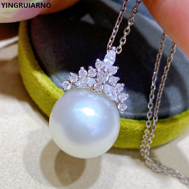 yingruiarno-sterling-silver-natural-pearl-necklace-zircon-white-pearl-necklace-adjustable-pearl-necklace