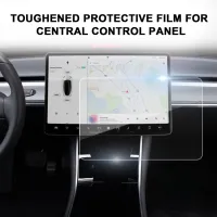 สำหรับ Tesla รุ่น3 15 "Center ควบคุม Touchscreen Navigation Touch Screen Protector, P50 P65 P80 P80D 9H กระจกนิรภัย