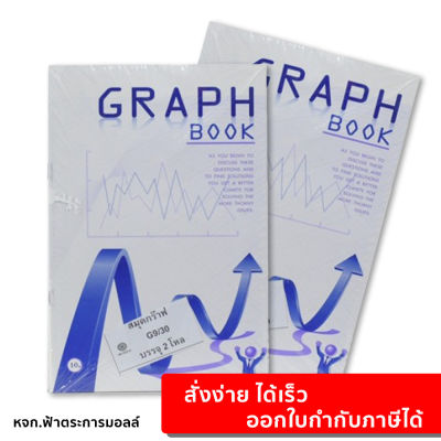 สมุดกราฟ สมุดปกอ่อน 30 แผ่น เส้นตารางกราฟ (24 เล่ม/แพ็ค) Graph Notebook สมุดกราฟ 160x230mm ยกแพ็ค สมุดกร๊าฟ สุดคุ้ม
