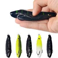 hot！【DT】 1pcs Frog Soft Baits Shad Jigging Fishing Bait Prop Topwater Catfish Silicone Artificial Wobblers