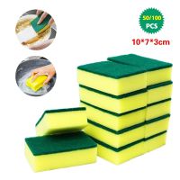 【CW】 10x7x3cm 100/50pcs Eraser Sponge Cleaner Durable Density Dishwashing for Cleaning Tools