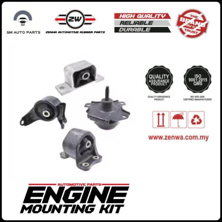 ZW / Zenwa CRV S9A Engine Mounting Kit Set (1Set 4PC 1Year Warranty